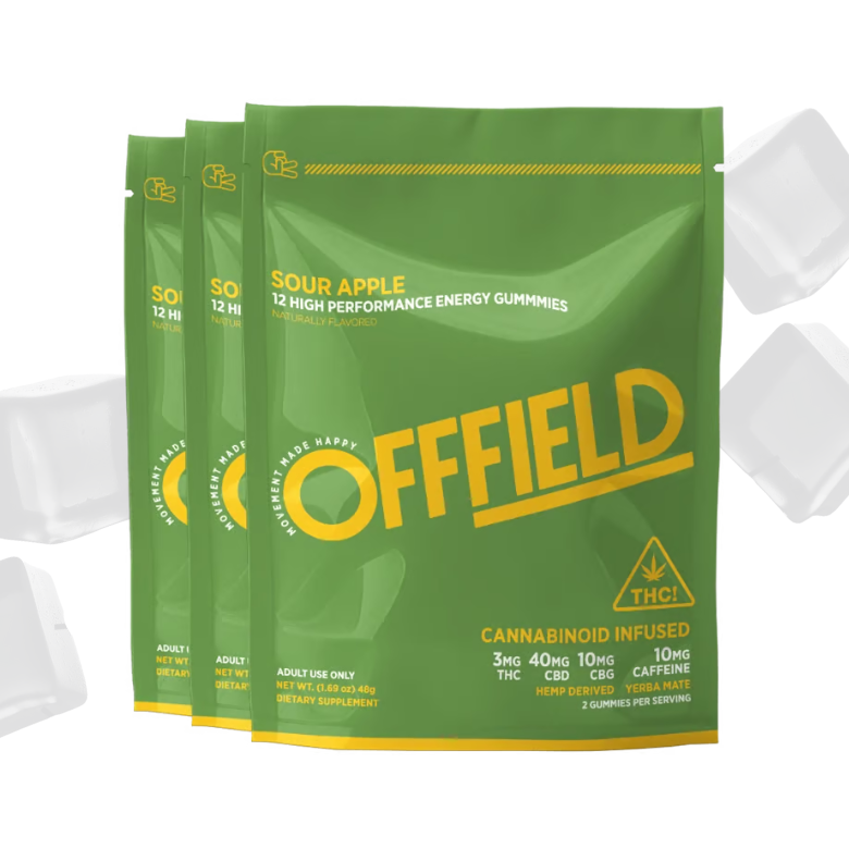 <b>Offfield</b> • Sour Apple High Performance Energy Gummies
