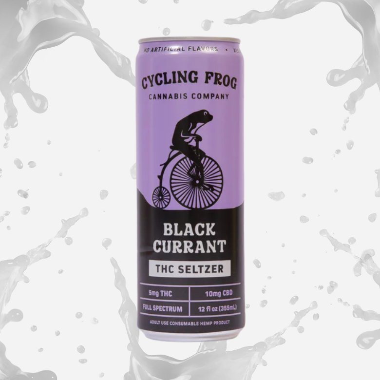 <b>Cycling Frog</b> • Black Currant THC Seltzer