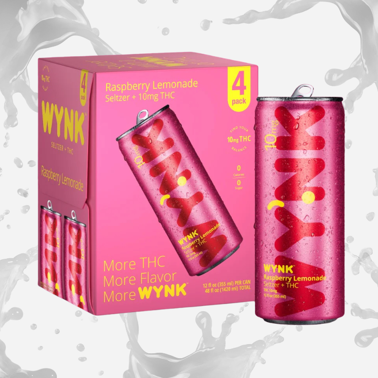 <b>Wynk</b> • Raspberry Lemonade Seltzer + THC