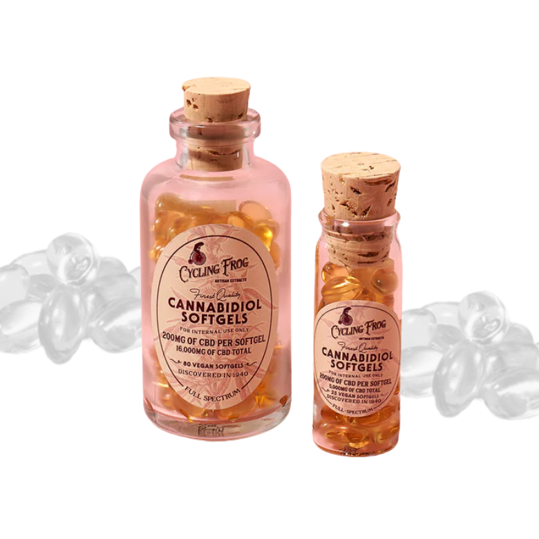 <b>Cycling Frog</b> • CBD Softgels