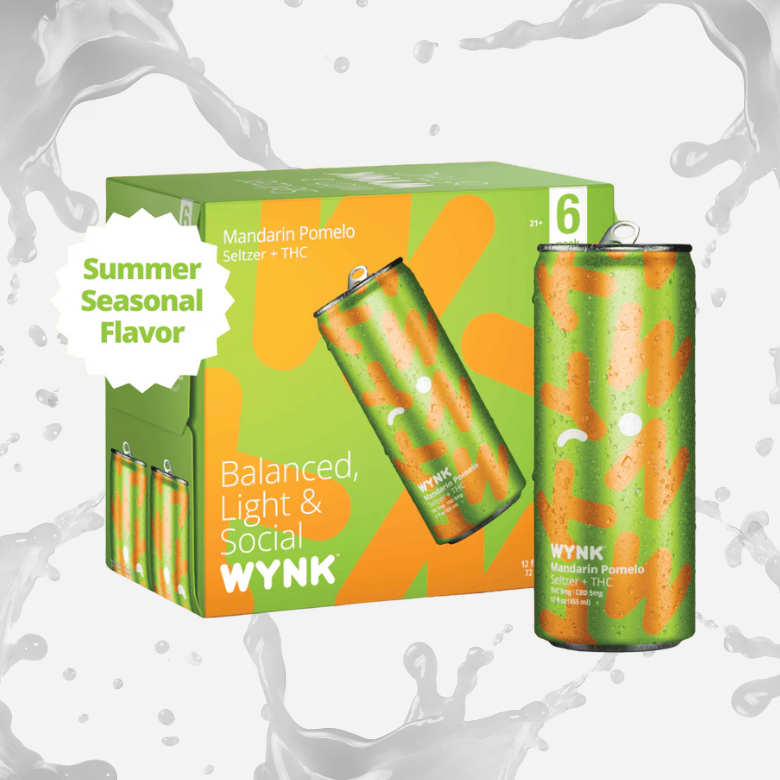 <b>Wynk</b> • Mandarin Pomelo Seltzer + THC